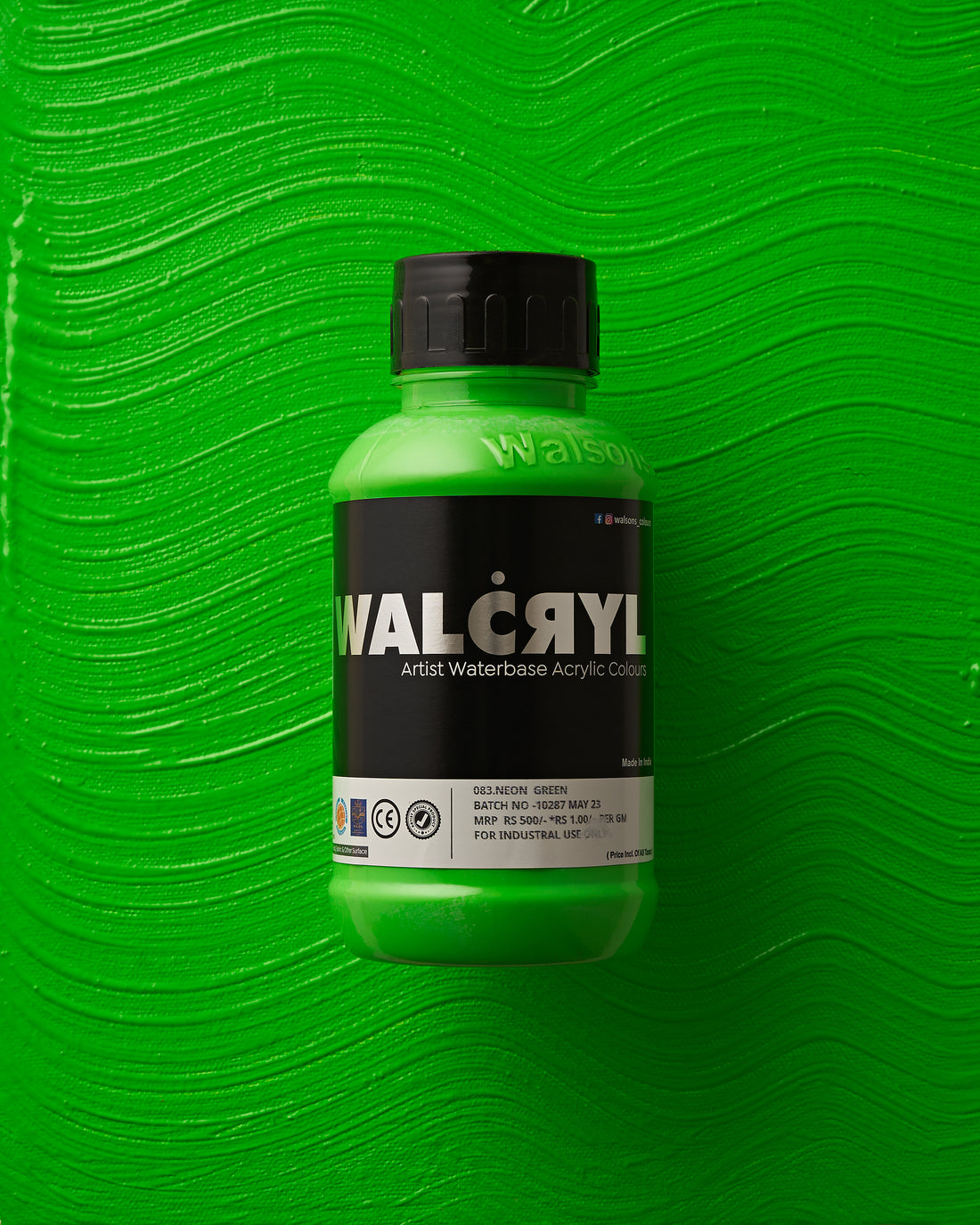 083 Neon Green - WALCRYL Artist Waterbase Acrylic Colours