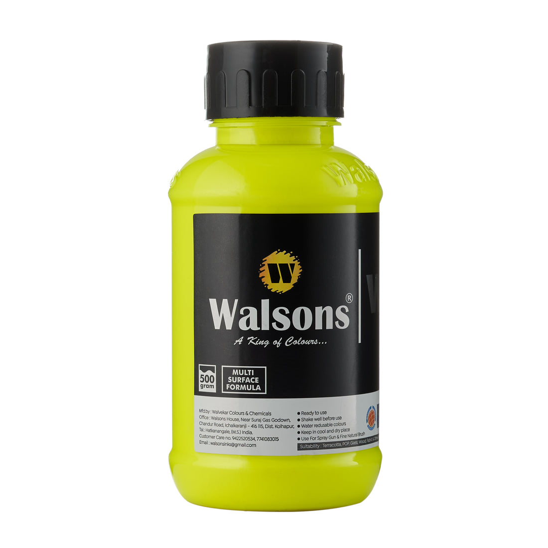 084 Neon Yellow- WALCRYL Artist Waterbase Acrylic Colours