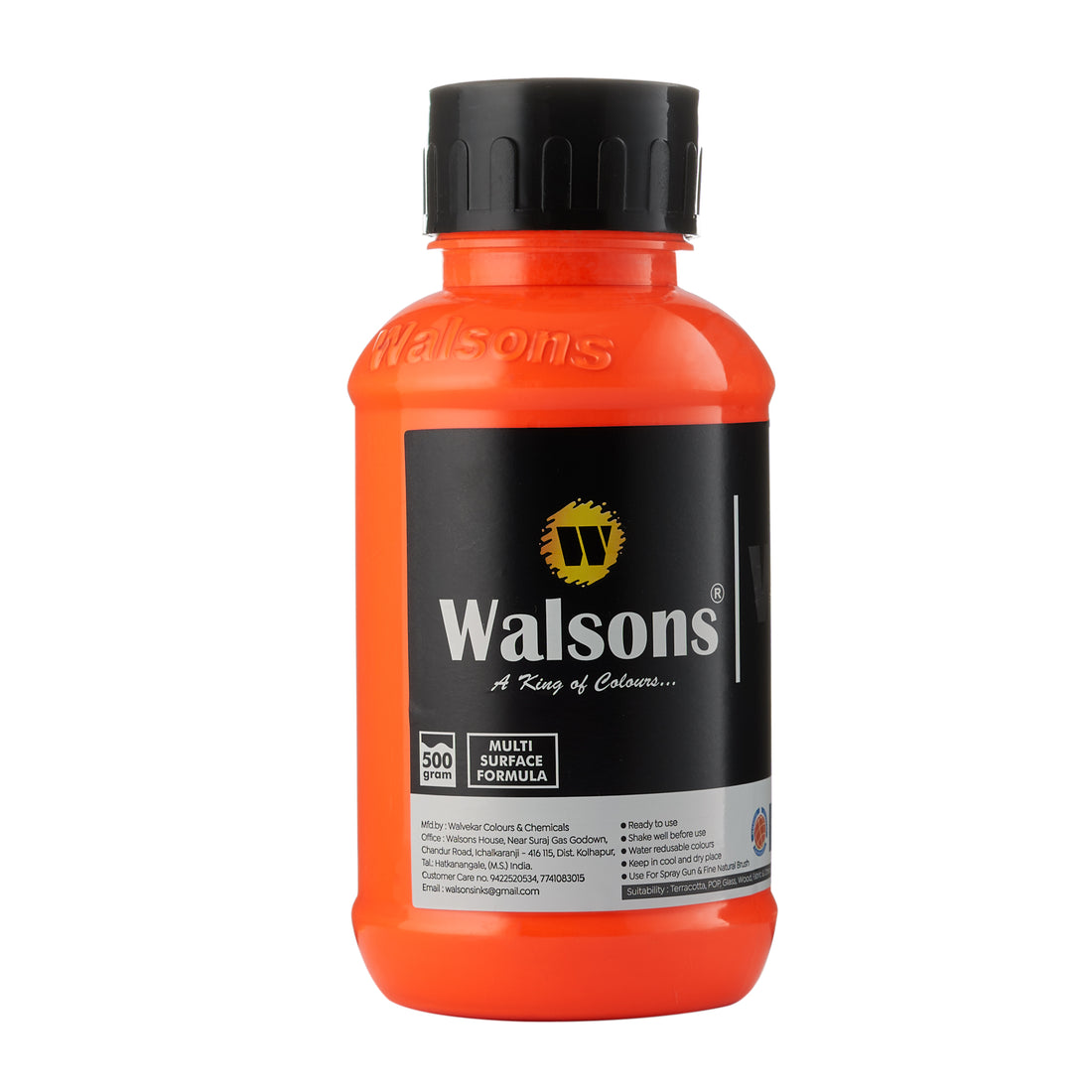 081 Neon Orange  - WALCRYL Artist Waterbase Acrylic Colours