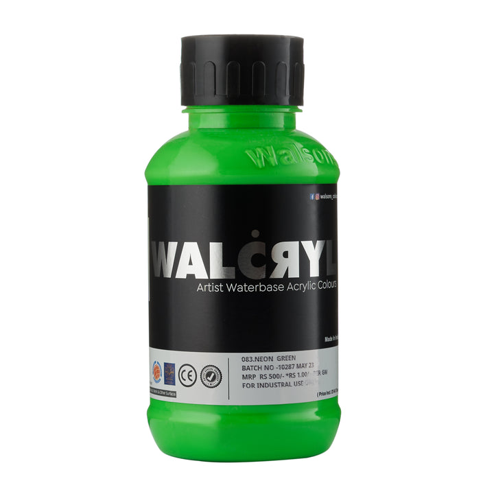 083 Neon Green - WALCRYL Artist Waterbase Acrylic Colours