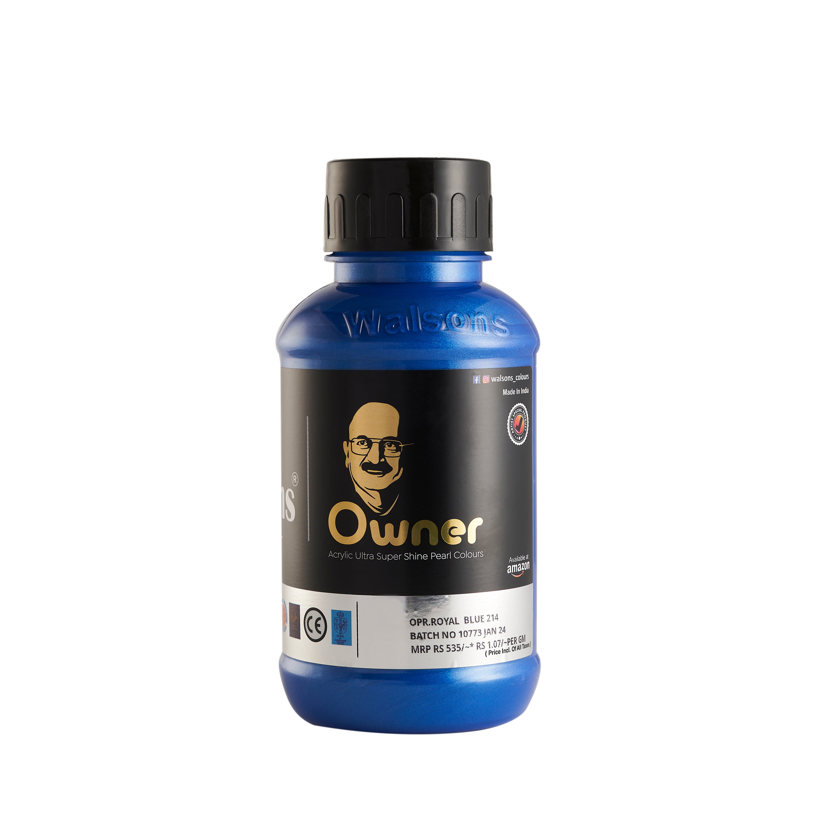 OPR. Royal Blue - 214 - Owner Acrylic Ultra Super Shine Pear Colours