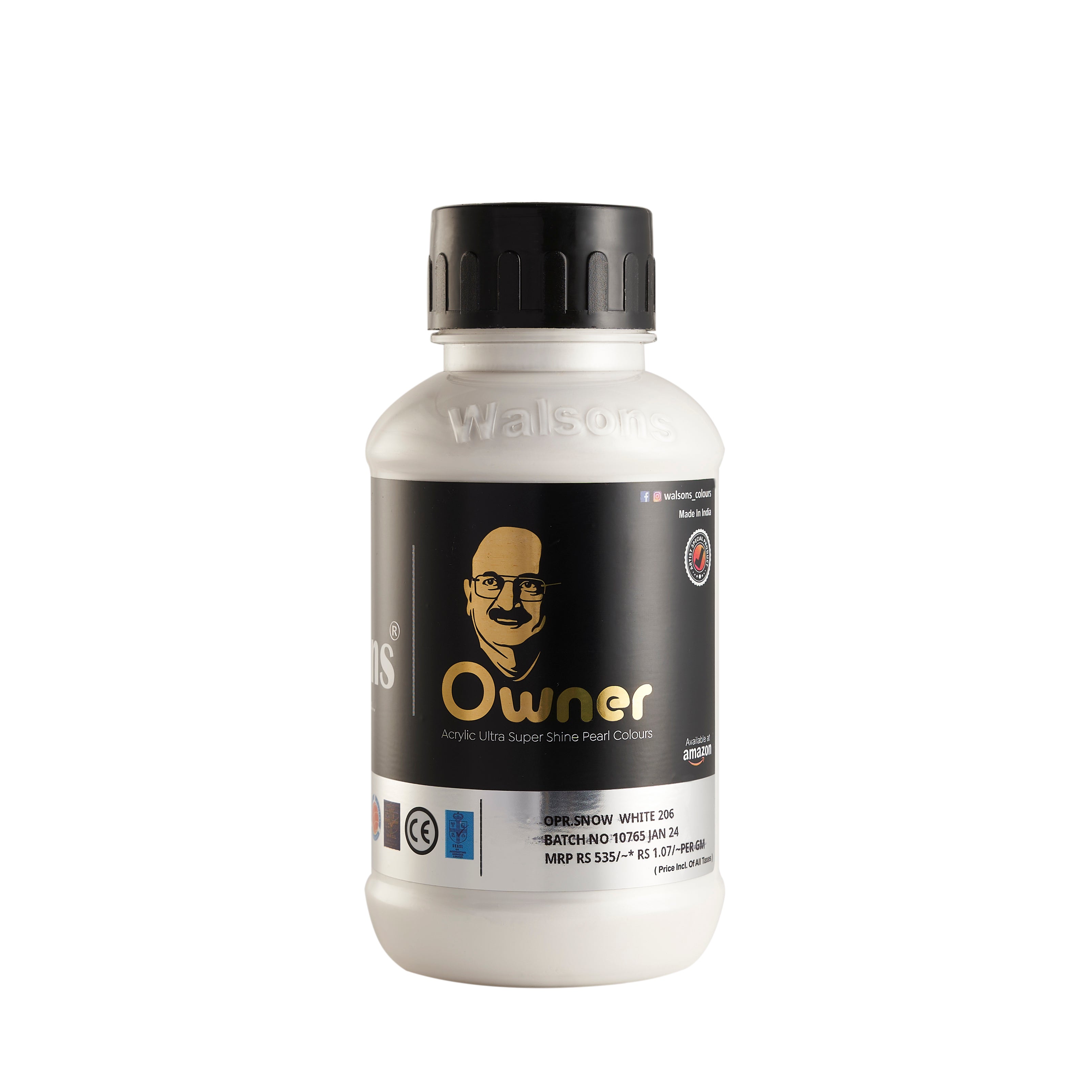 OPR. Snow White - 206 - Owner Acrylic Ultra Super Shine Pear Colours