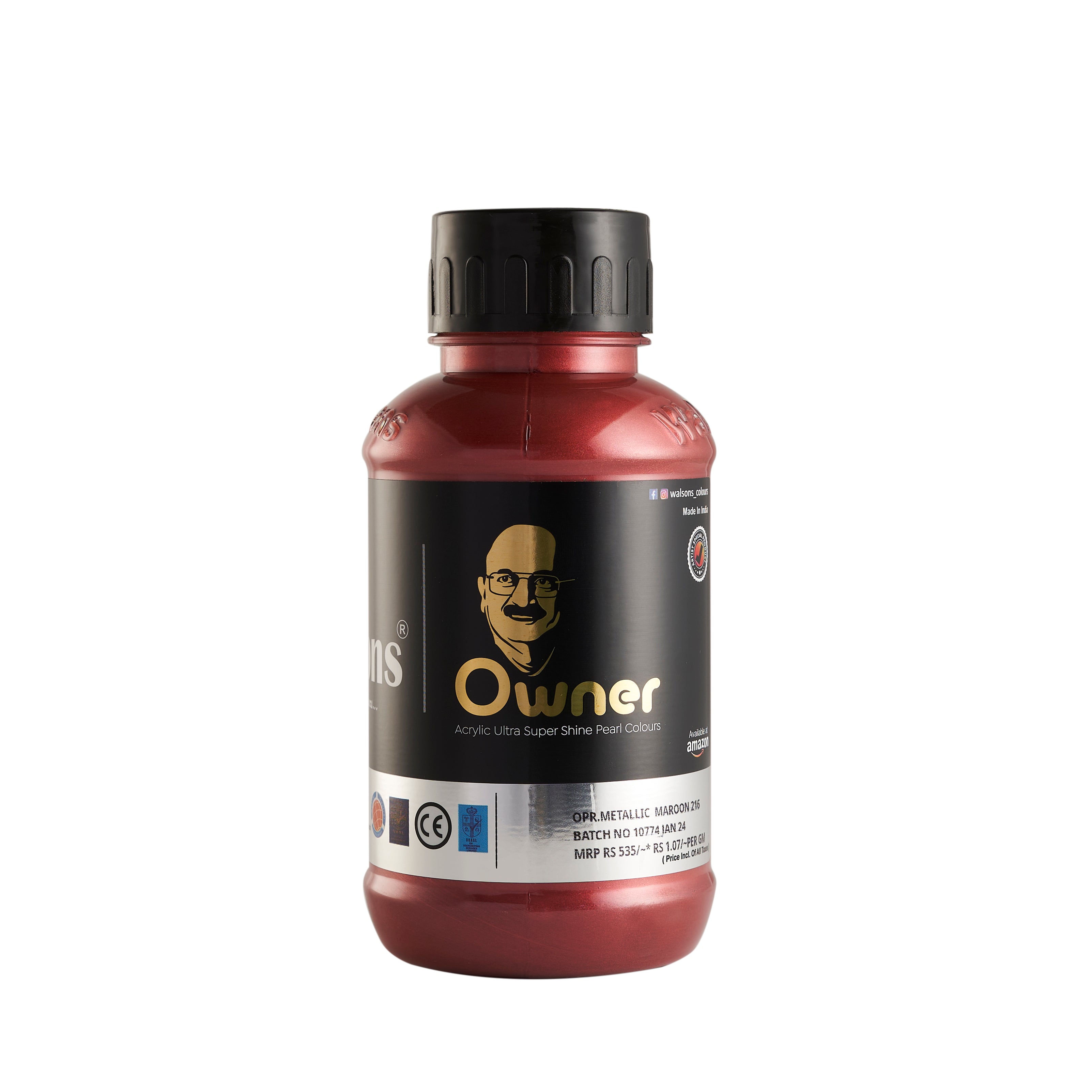 OPR. Metalic Maroon - 216 - Owner Acrylic Ultra Super Shine Pear Colours